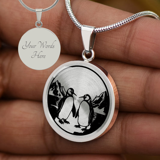 Personalized Penguin Necklace