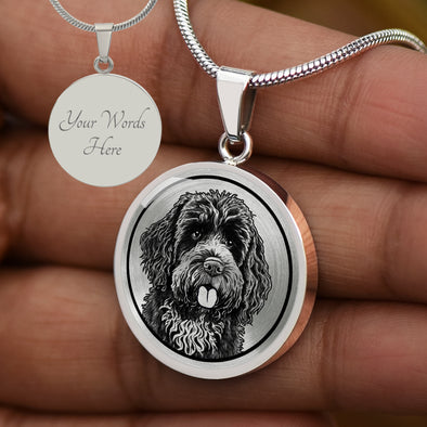 Personalized Portuguese Water Dog Necklace