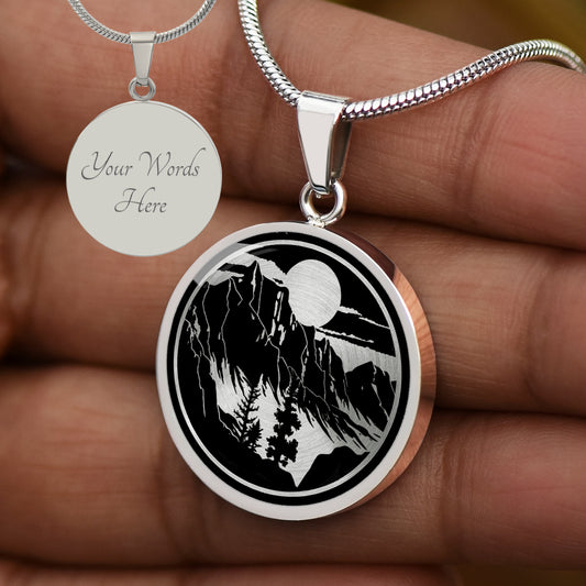 Personalized Rocky Mountains Necklace