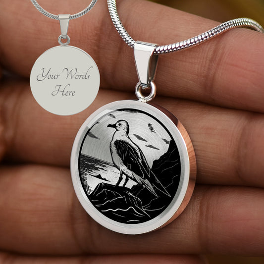 Personalized Seagull Necklace