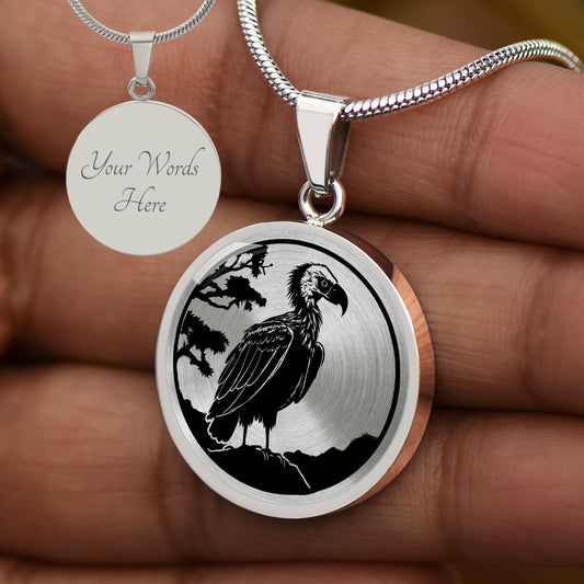 Personalized Vulture Necklace