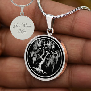 Personalized Willow Tree Necklace
