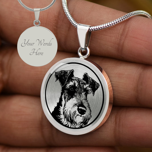 Personalized Wire Fox Terrier Necklace