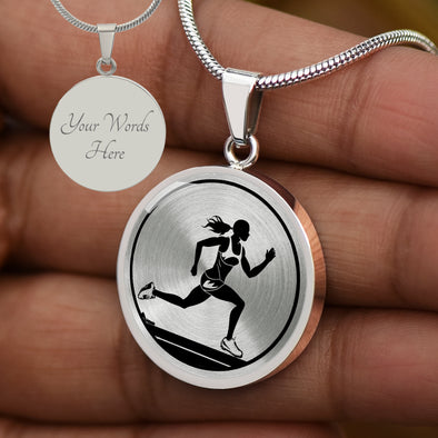 Personalized Track & Field Necklace