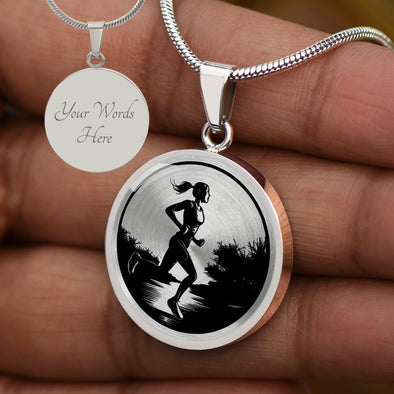 Personalized Women's Running Necklace