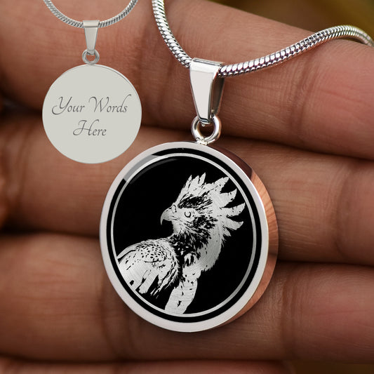 Personalized Harpy Eagle Necklace