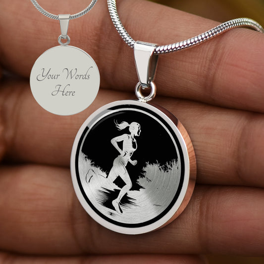 Personalized Women's Running Necklace