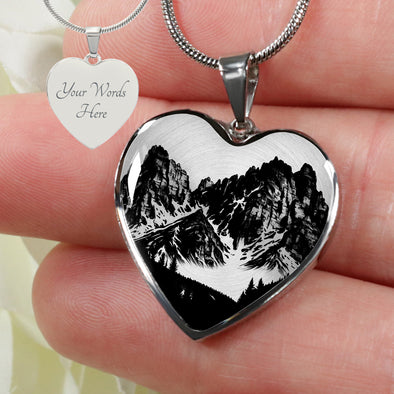 Custom Dolomites Heart Necklace