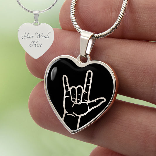 Custom ASL "I Love You" Necklace