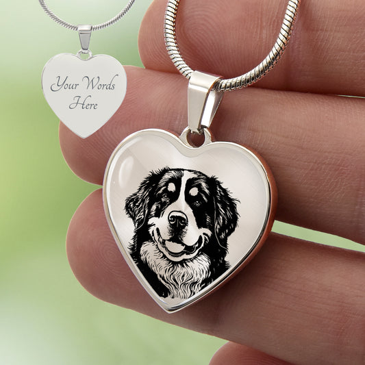 Custom Bernese Mountain Dog Necklace