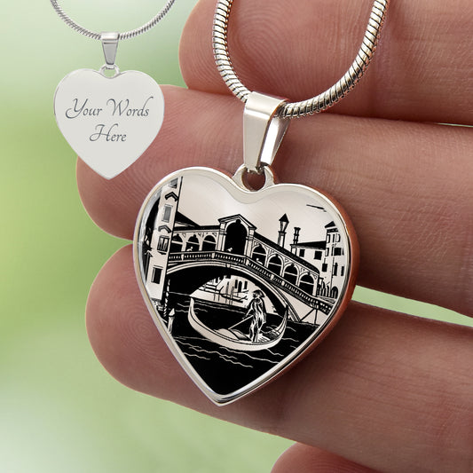 Custom Venice Heart Necklace