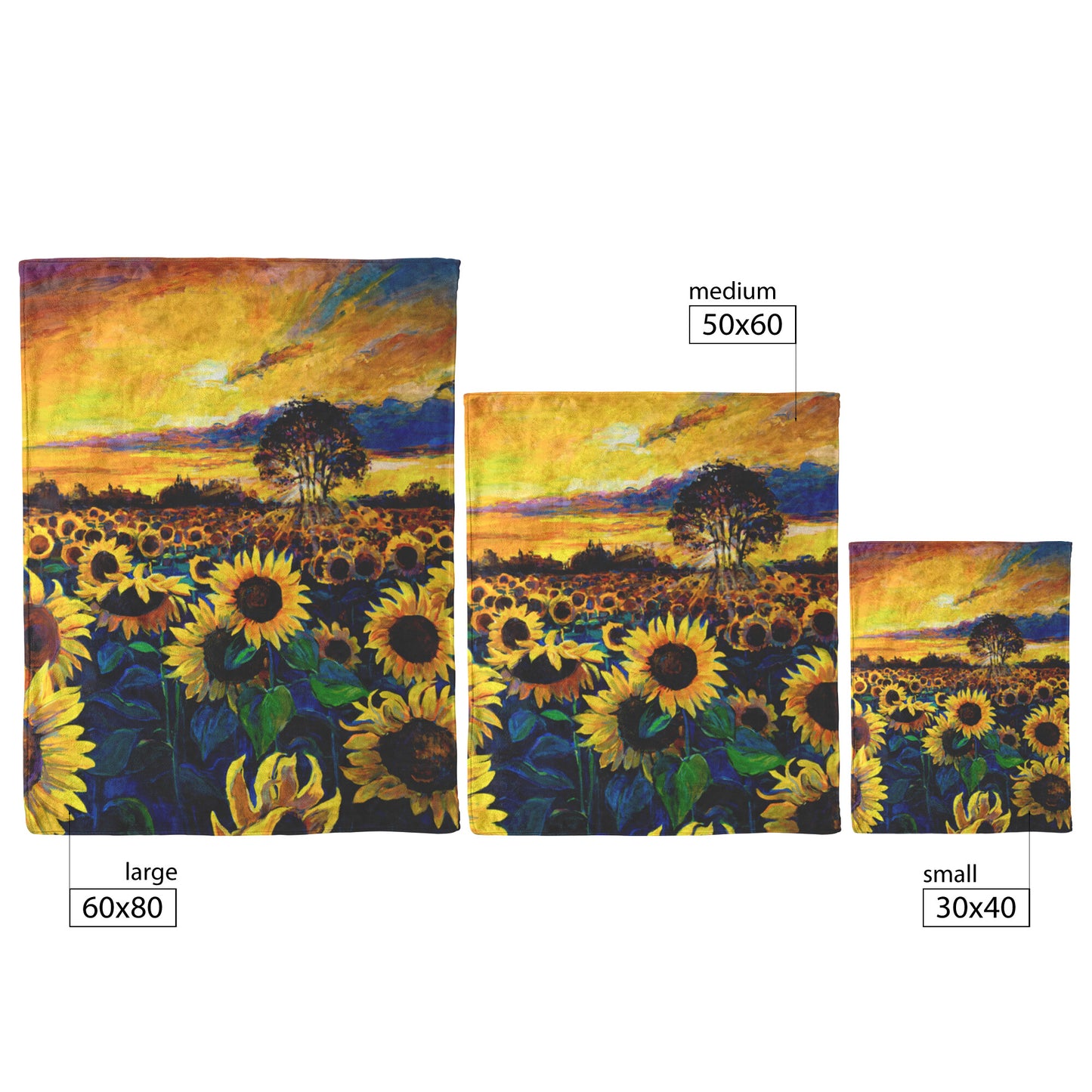 Sunflower Sunset Blanket
