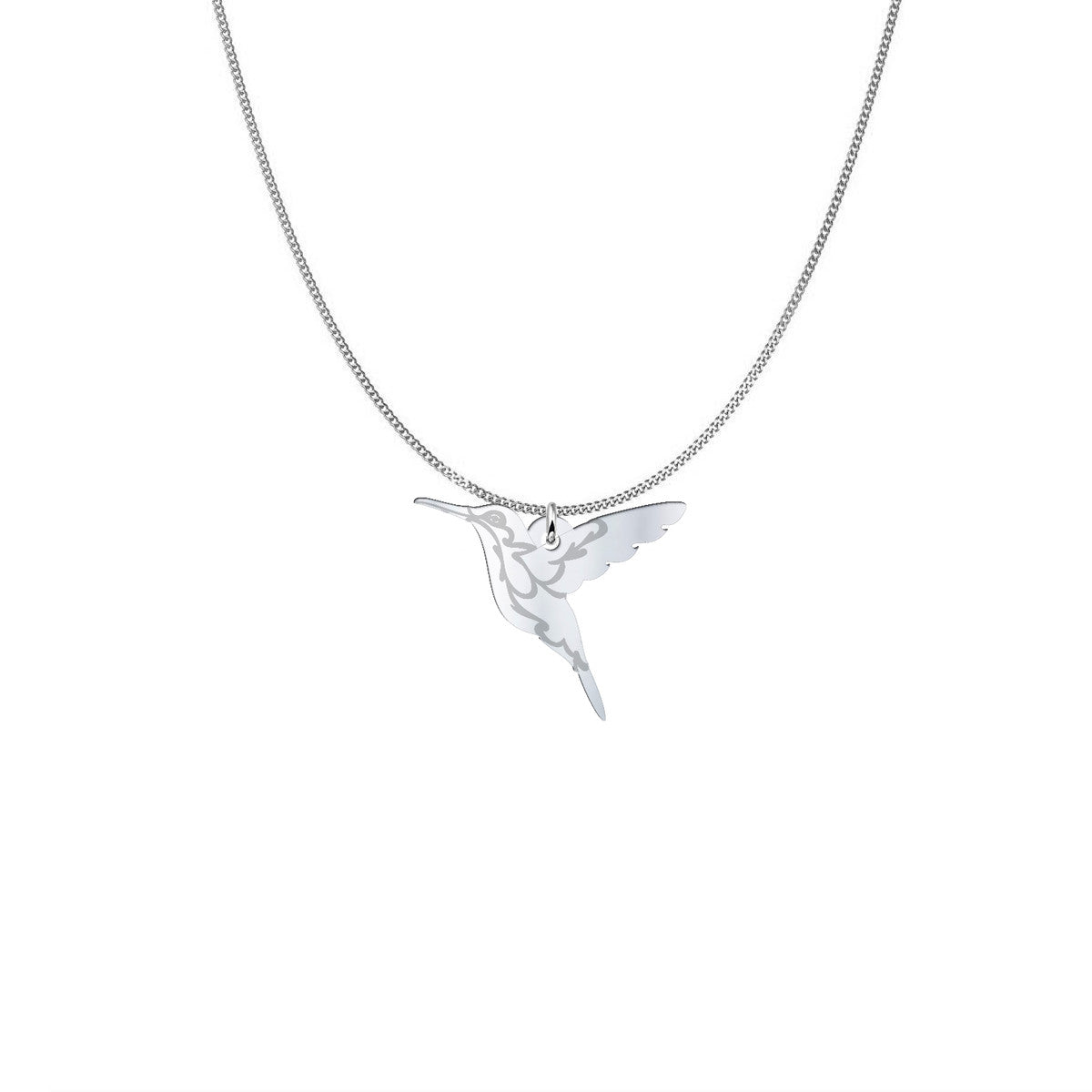 Silver Hummingbird Necklace