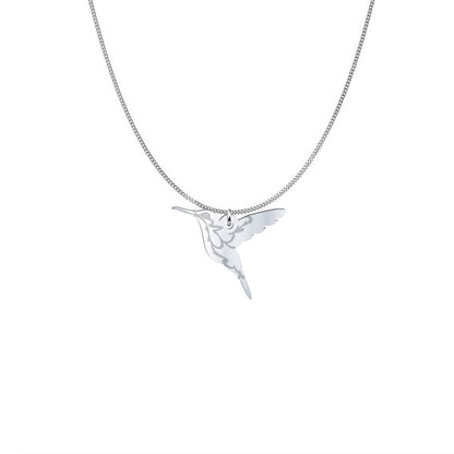 Silver Hummingbird Necklace