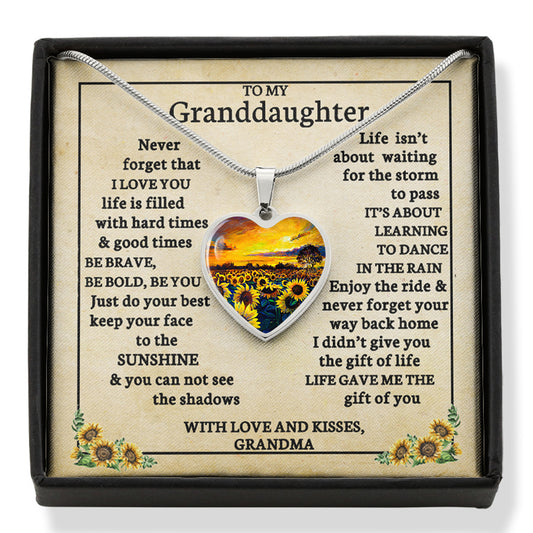 To My Granddaughter - Sunshine Necklace