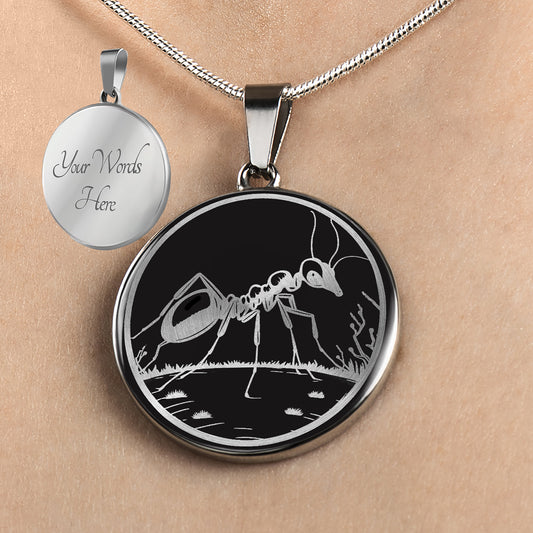 Personalized Ant Necklace