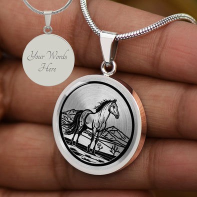 Personalized Arabian Horse Necklace