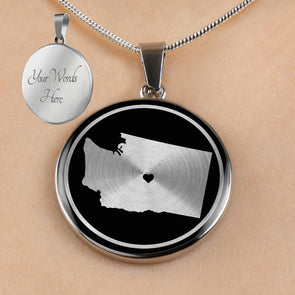 Personalized Washington State Necklaces