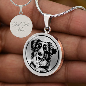 Personalized Australian Shepherd Necklace