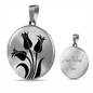 Personalized Tulip Necklace, Tulip Jewelry, Tulip Gift