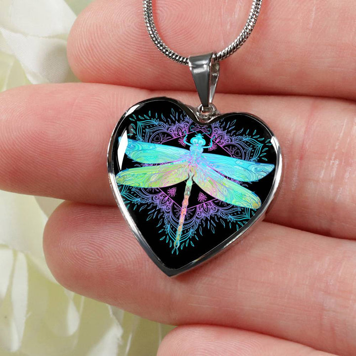 Personalized Dragonfly Necklace, Dragonfly Jewelry, Dragonfly Gift