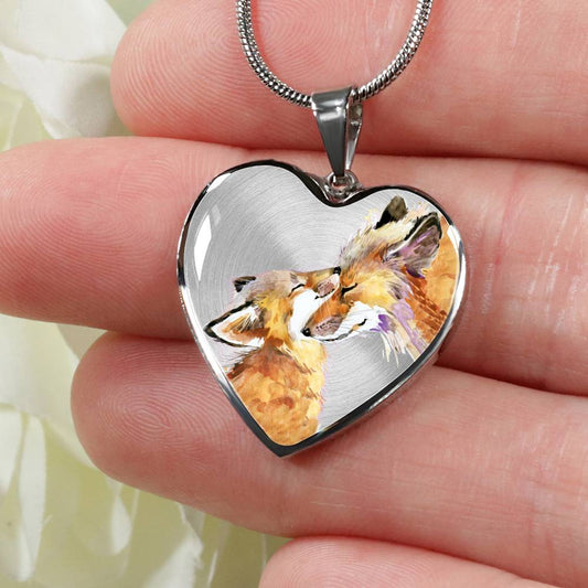 Bohemian Fox - Heart Necklace