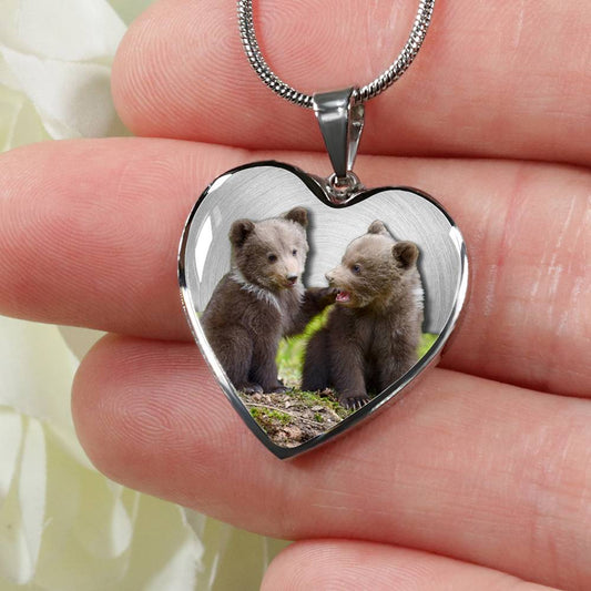 Personalized Baby Bear Necklace