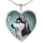 Personalized Husky Necklace, Husky Jewelry, Husky Gift
