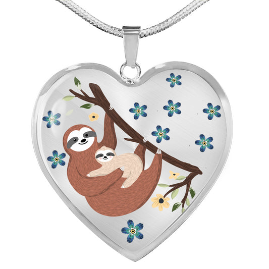 Personalized Sloth Necklace