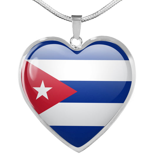 Personalized Cuba Heart Necklace