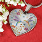 Bohemian Hummingbird Heart Necklace