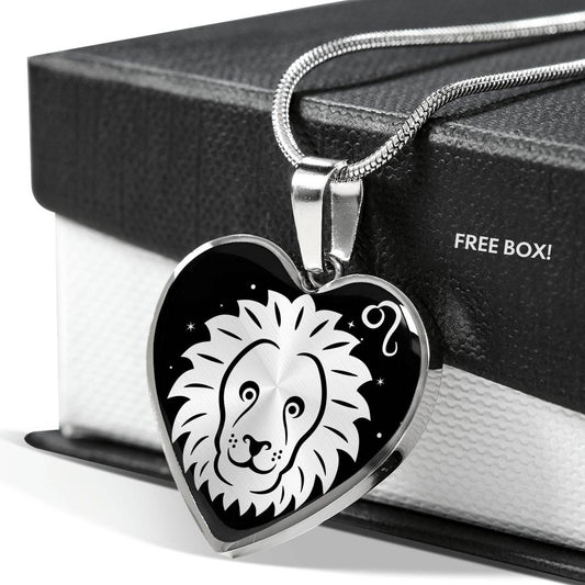 Leo - Personalized Heart Necklace