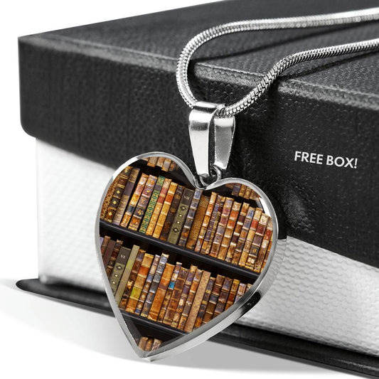 Book Lovers - Heart Necklace