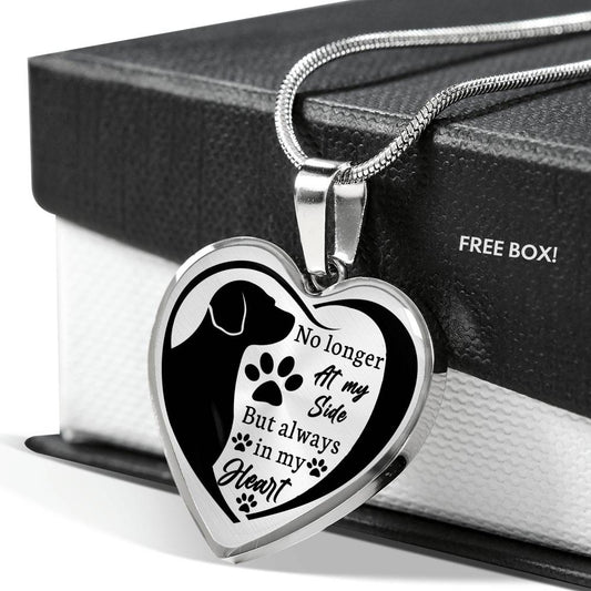 Always In My Heart - Dog Heart Necklace