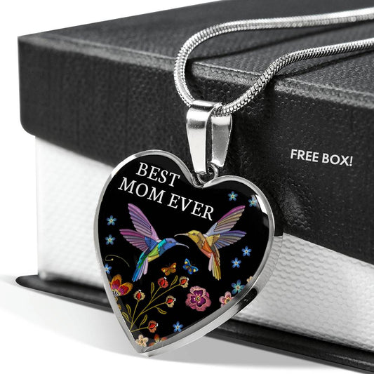 Mother's Day - Hummingbird Heart Necklace