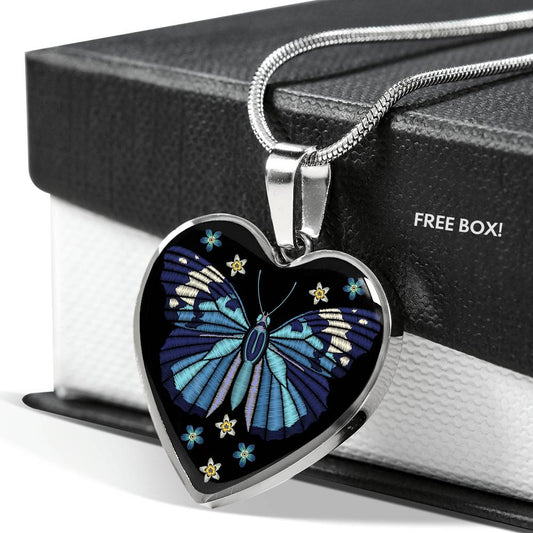 Bohemian Butterfly - Heart Necklace
