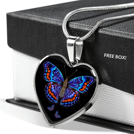 Butterfly Love - Heart Necklace