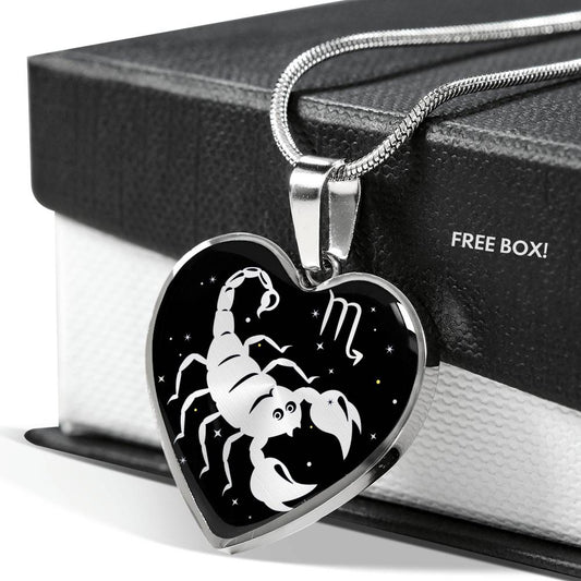 Scorpio - Personalized Heart Necklace
