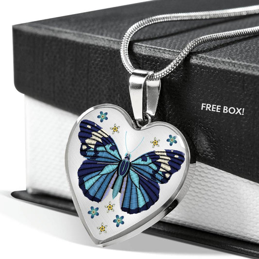Bohemian Butterfly - Heart Necklace