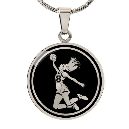8 Volleyball Necklace