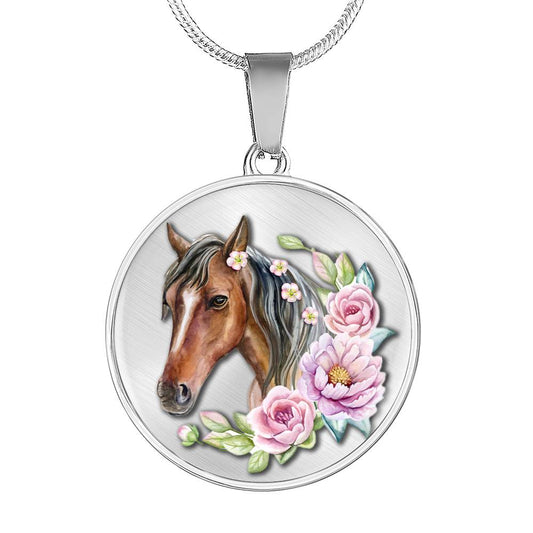 Personalized Horse Necklace, Horse Jewelry, Horse Pendant, Horse Gift, Jewelry For Horse Lovers, Engraved Horse Necklace
