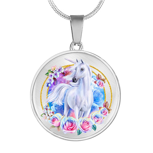 Bohemian Unicorn - Heart Necklace