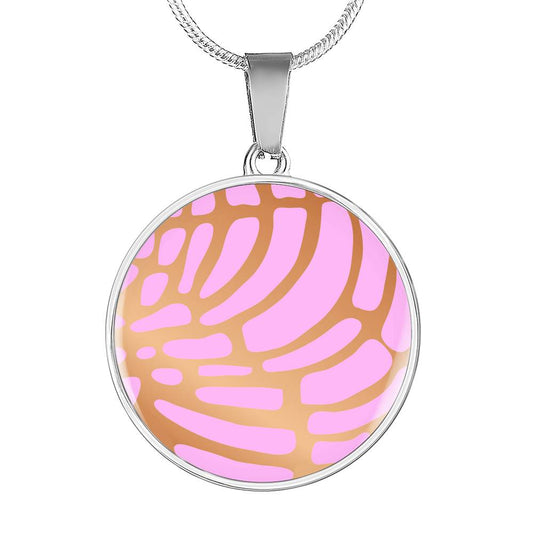 Personalized Pink Concha Necklace