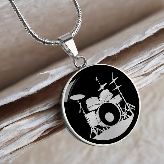 Personalized Drum Set Necklace