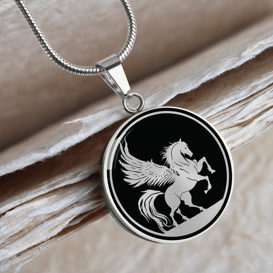 Personalized Pegasus Necklace