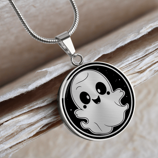 Custom Ghost Circle Necklace
