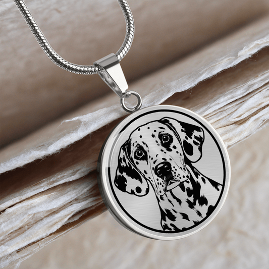Personalized Dalmatian Necklace