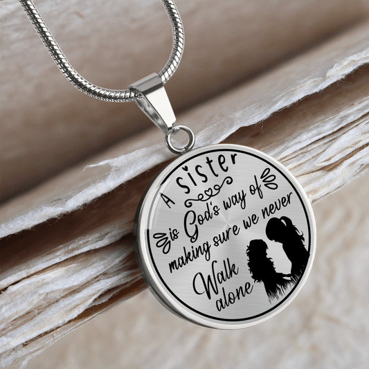 To My Sister - Personalized Necklace