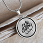 Personalized Indiana State Flower Necklace, Peony Jewelry