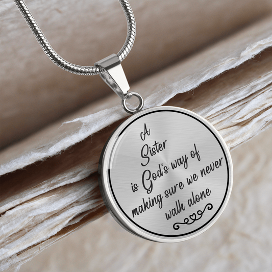 To My Sister - Personalized Necklace